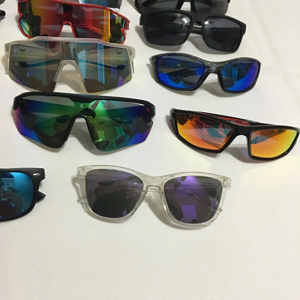 Lot of 23 Mixed Sunglasses Sport Wrap Fashion Unisex One Size Multicolor Bundle